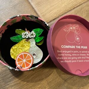 Erstwilder Compare the Pear collectible brooch in original box